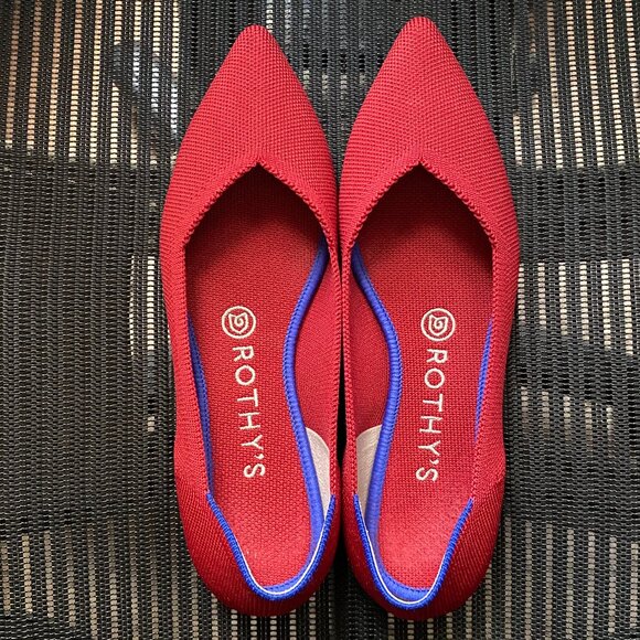 Rothy's Chili Red The Point - Size 7.5 - Picture 2 of 4